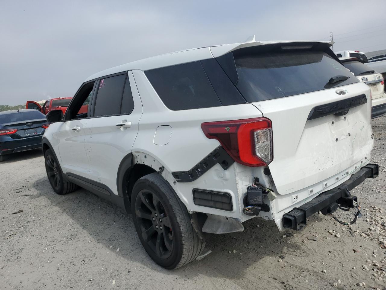 2021 Ford Explorer VIN 1FM5K8GC3MGB40583 Copart auction photo, rear end damage thumbnail 2