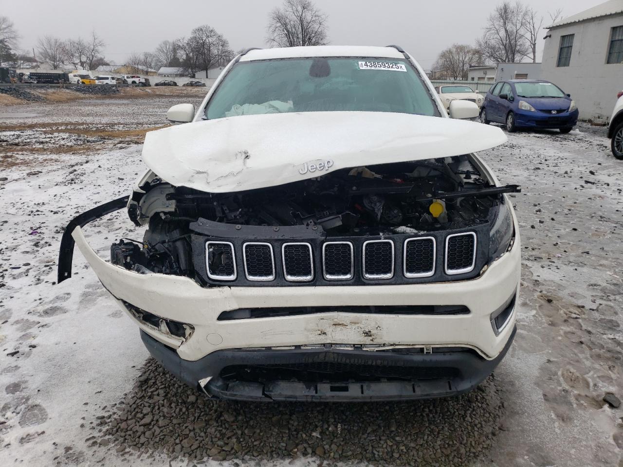 2019 Jeep Compass VIN 3C4NJCCB6KT814807 Copart auction photo, front end / side damage thumbnail 5