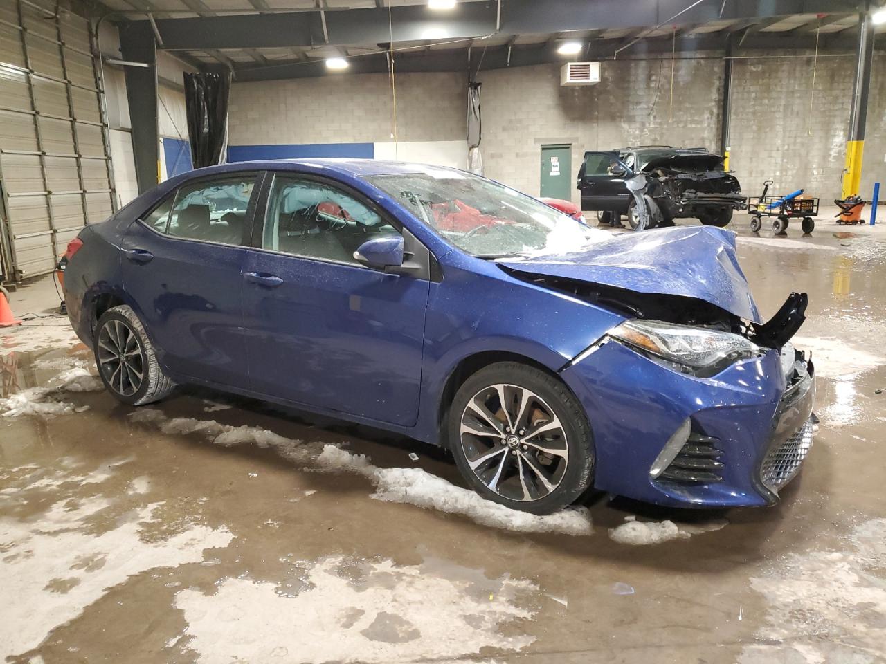 2018 Toyota Corolla VIN 2T1BURHE3JC056376 Copart auction photo, front end / side damage thumbnail 4