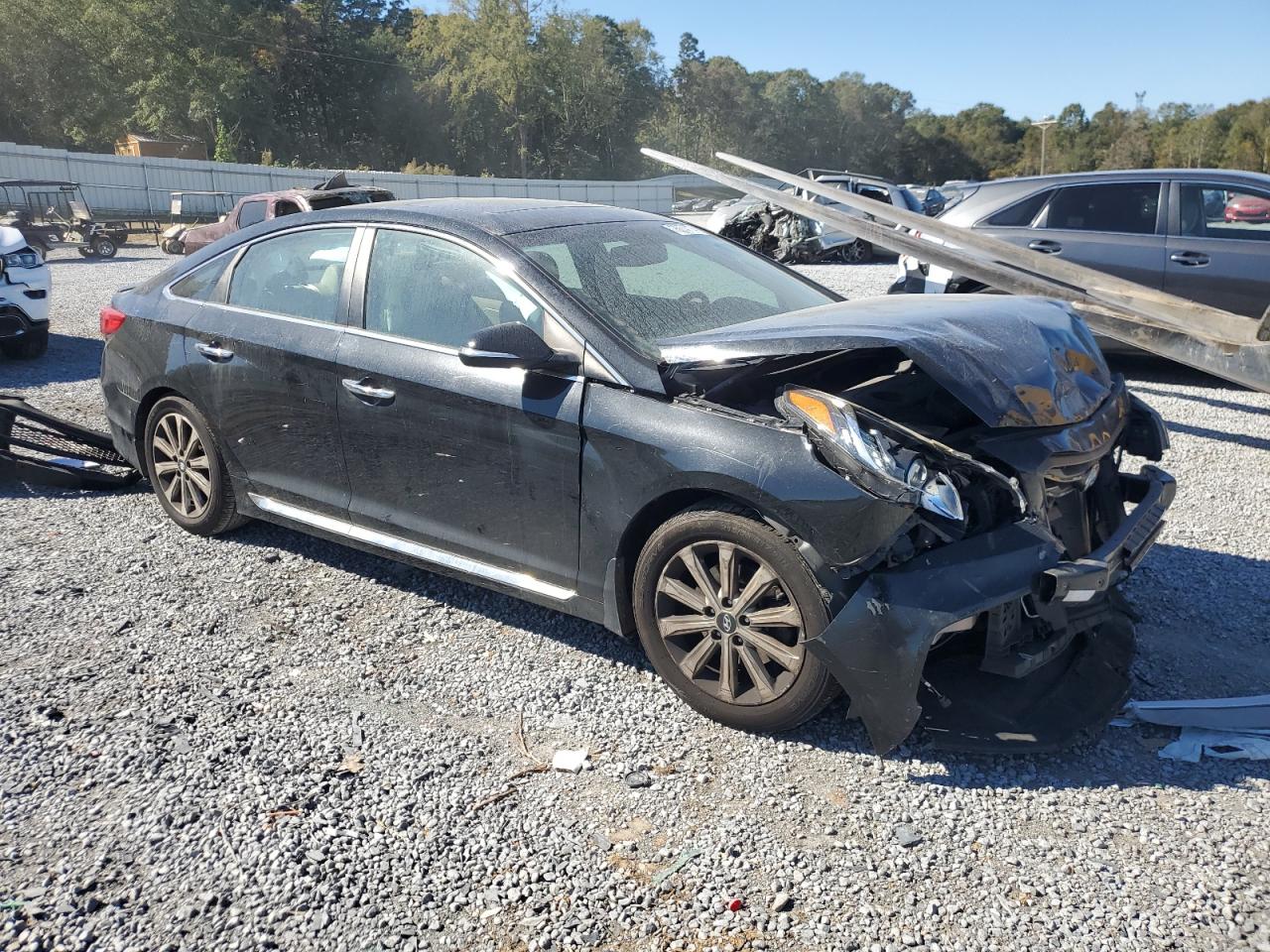 2017 Hyundai Sonata VIN 5NPE34AFXHH449109 Copart auction photo, front end damage thumbnail 4