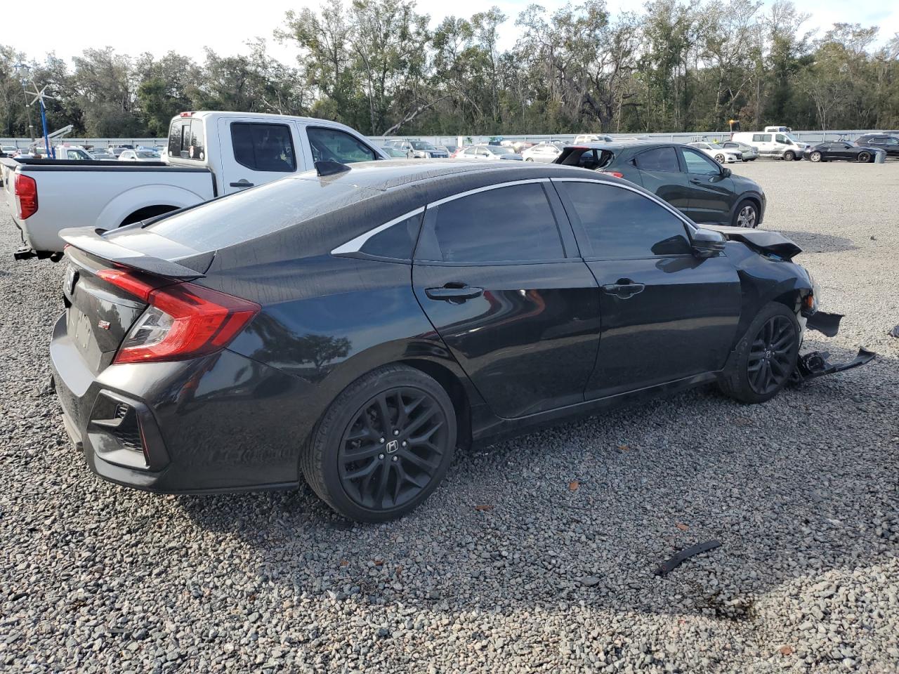 2020 Honda Civic VIN 2HGFC1E55LH708113 Copart auction photo, front end damage thumbnail 3