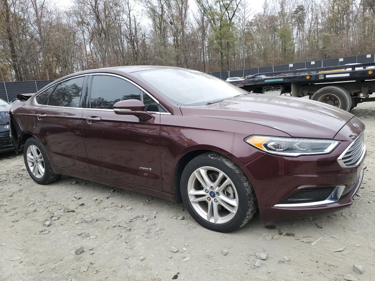 2018 Ford Fusion VIN 3FA6P0LU0JR136088 Copart auction photo, rear end damage thumbnail 4