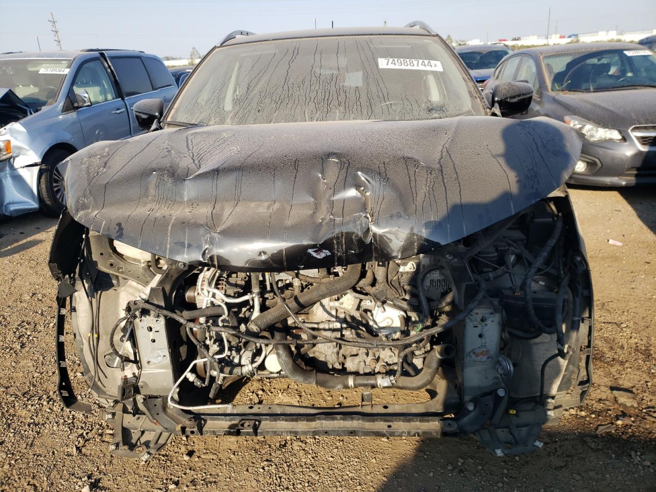 2017 Nissan Rogue VIN JN1BJ1CR3HW123535 Copart auction photo, front end damage thumbnail 5