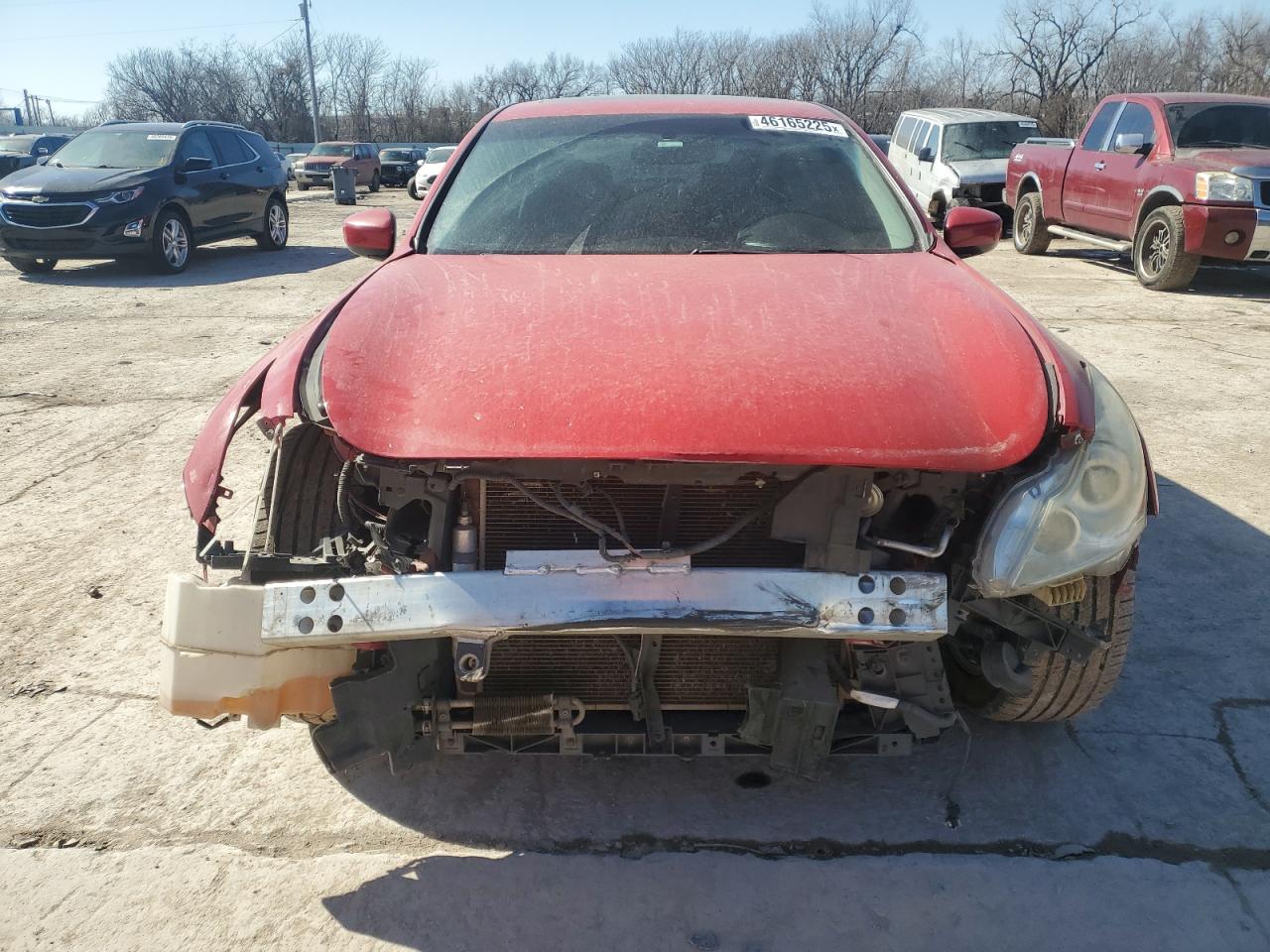 2013 Infiniti G VIN JN1CV6AP0DM302144 Copart auction photo, front end / minor dent/scratches damage thumbnail 5