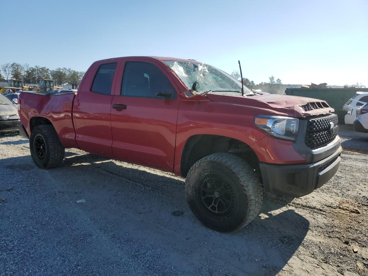 2019 Toyota Tundra VIN 5TFRM5F19KX142138 Copart auction photo, top/roof damage thumbnail 4