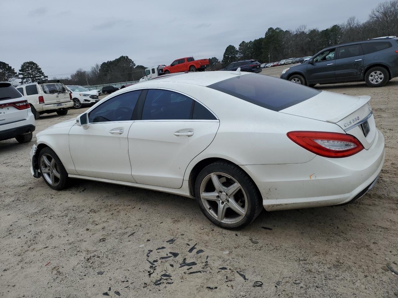 2014 Mercedes-Benz Cls-klasse VIN WDDLJ7DB2EA121747 Copart auction photo, front end / side damage thumbnail 2