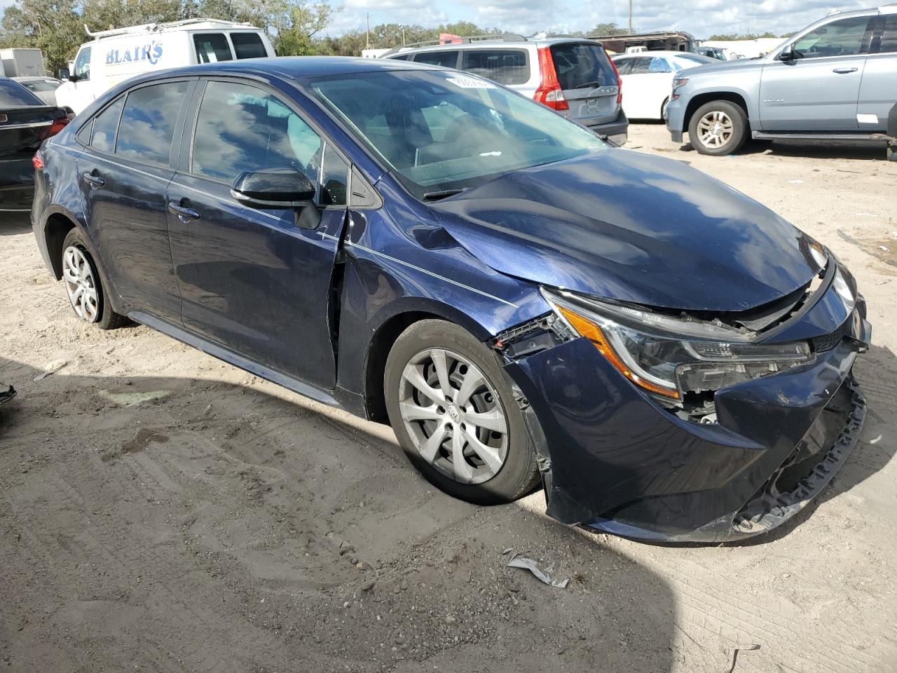 2021 Toyota Corolla VIN 5YFEPMAE7MP225479 Copart auction photo, all over damage thumbnail 4