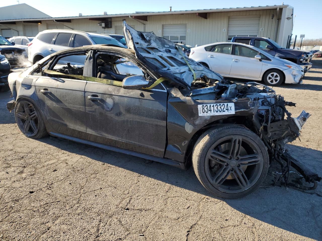 2010 Audi RS4 VIN WAUKGAFL9AA149642 Copart auction photo, burn damage thumbnail 4