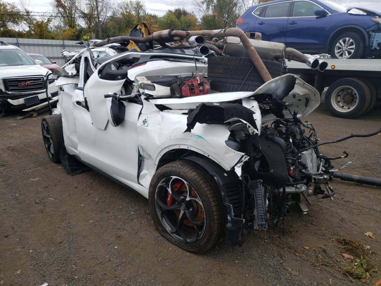 2018 Alfa Romeo Stelvio VIN ZASFAKEVXJ7C18874 Copart auction photo, rollover damage thumbnail 4