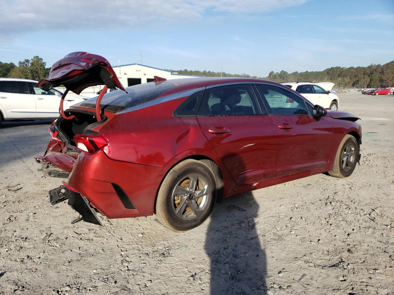 2021 KIA K5 VIN 5XXG14J26MG015528 Copart auction photo, rear end / front end damage thumbnail 3