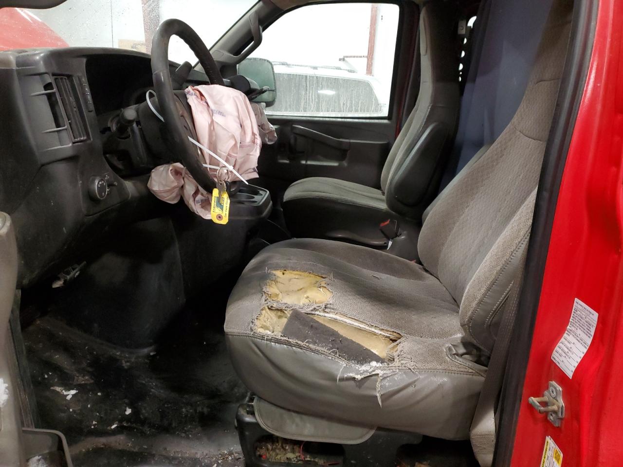 2017 Chevrolet Express VIN 1GCWGAFF1H1339699 Copart auction photo, front end damage thumbnail 7