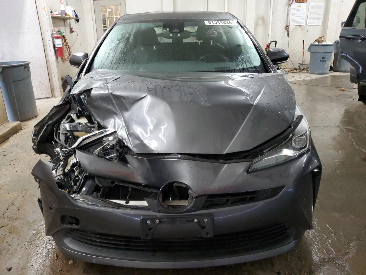 2019 Toyota Prius VIN JTDKARFU2K3084229 Copart auction photo, front end damage thumbnail 5