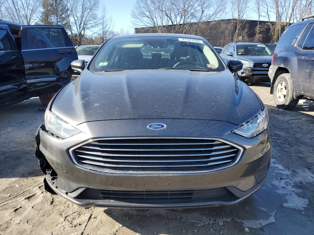 2019 Ford Fusion VIN 3FA6P0LU3KR211111 Copart auction photo, rear end damage thumbnail 5