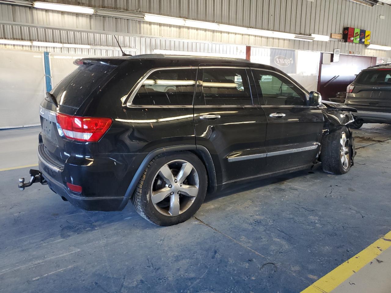 2012 Jeep Grand Cherokee VIN 1C4RJFCT4CC270364 Copart auction photo, front end / side damage thumbnail 3