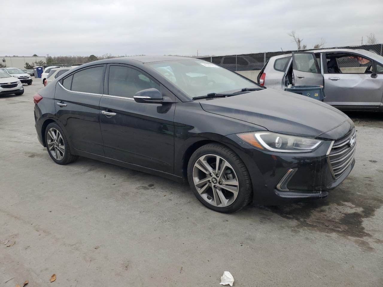 2017 Hyundai Elantra VIN 5NPD84LF9HH014558 Copart auction photo, normal wear damage thumbnail 4
