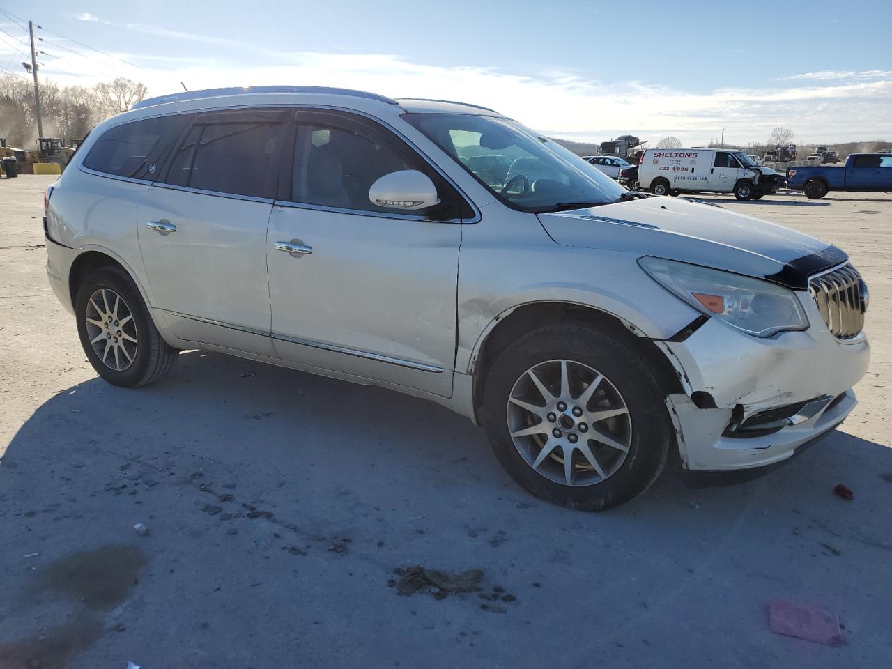 2015 Buick Enclave VIN 5GAKRBKDXFJ160840 Copart auction photo, rear end / front end damage thumbnail 4