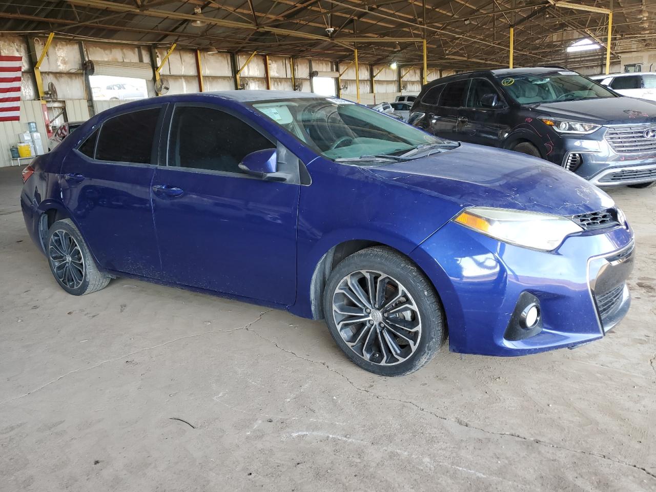 2014 Toyota Corolla VIN 5YFBURHEXEP099747 Copart auction photo, minor dent/scratches damage thumbnail 4