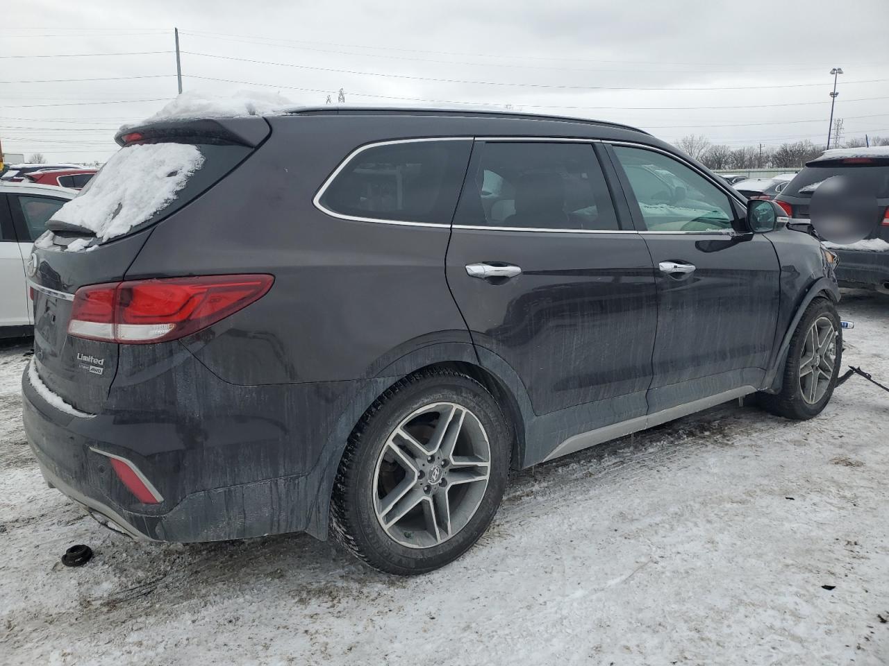 2018 Hyundai Santa Fe VIN KM8SRDHF8JU288158 Copart auction photo, front end damage thumbnail 3