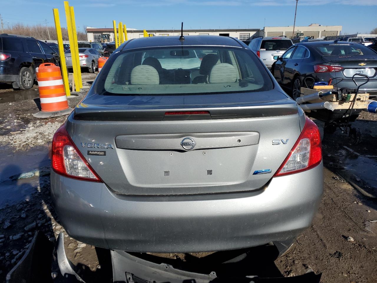 2014 Nissan Versa VIN 3N1CN7AP8EL806054 Copart auction photo, all over / mechanical damage thumbnail 6