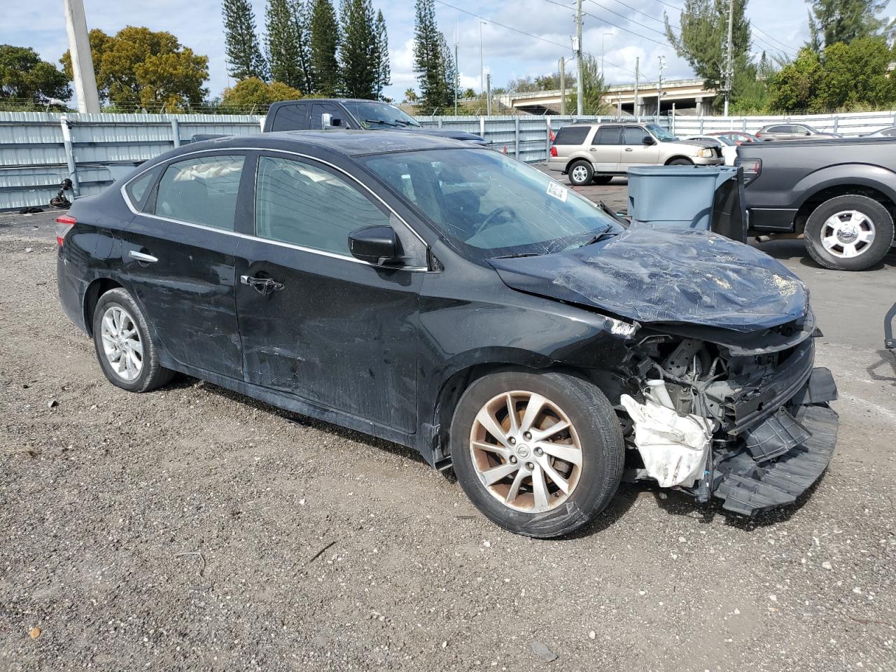 2015 Nissan Sentra VIN 3N1AB7AP9FY272812 Copart auction photo, all over damage thumbnail 4