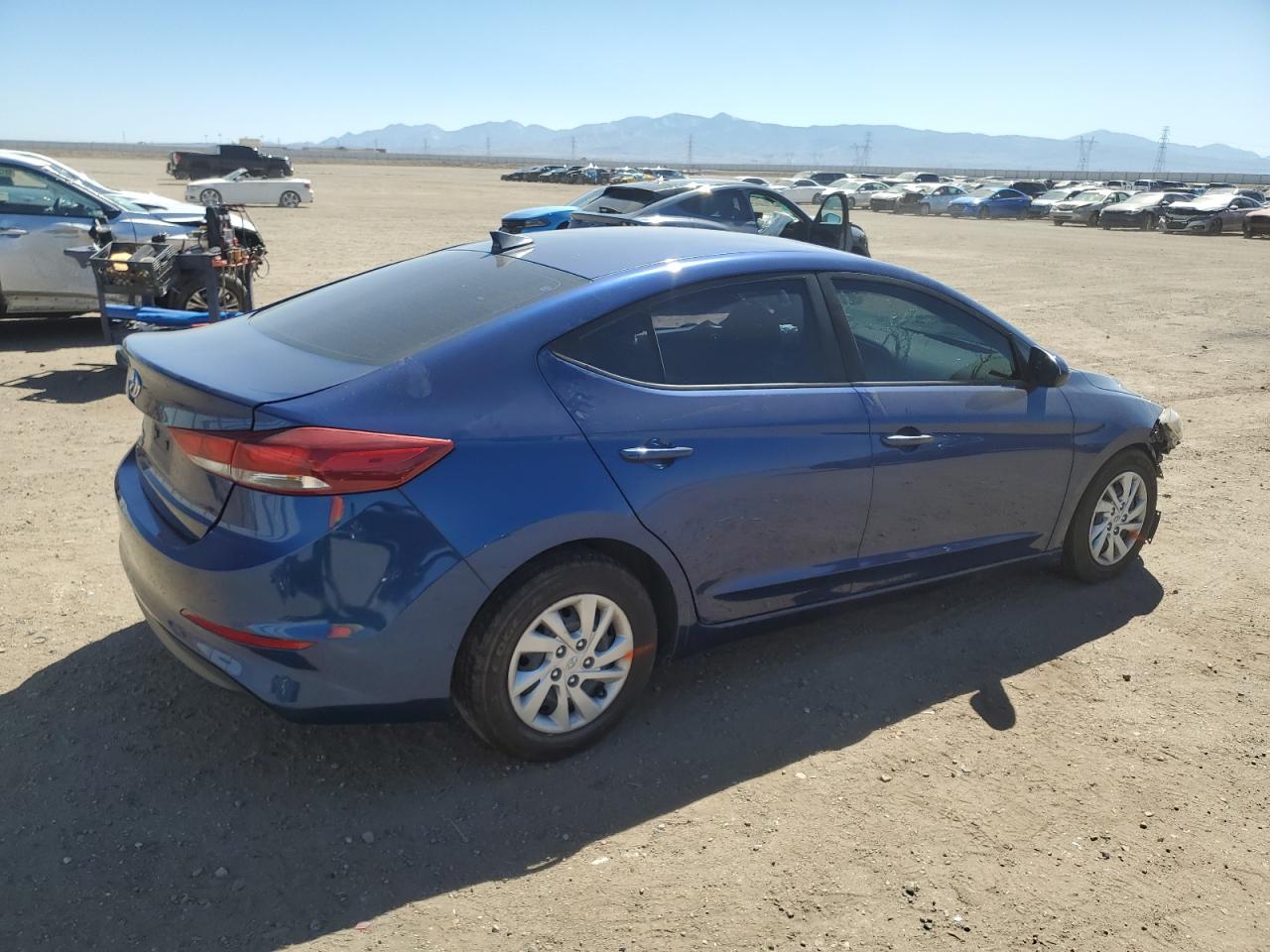 2017 Hyundai Elantra VIN 5NPD74LF7HH065172 Copart auction photo, side / front end damage thumbnail 3