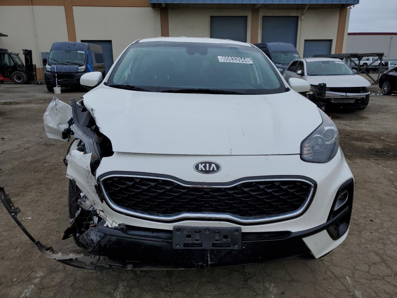 2021 KIA Sportage VIN KNDPMCAC2M7943761 Copart auction photo, front end damage thumbnail 5