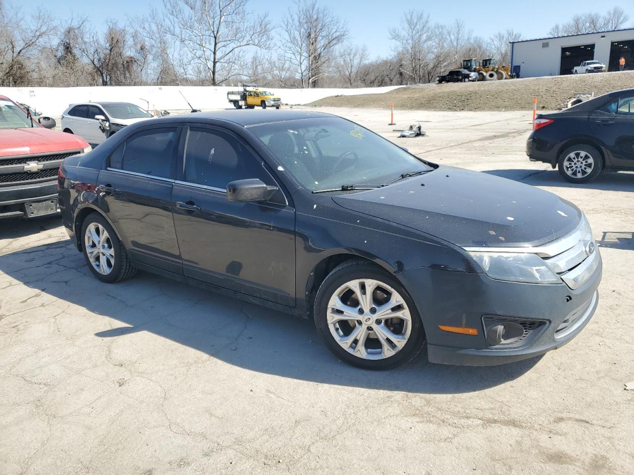 2012 Ford Fusion VIN 3FAHP0HA4CR437392 Copart auction photo, hail damage thumbnail 4