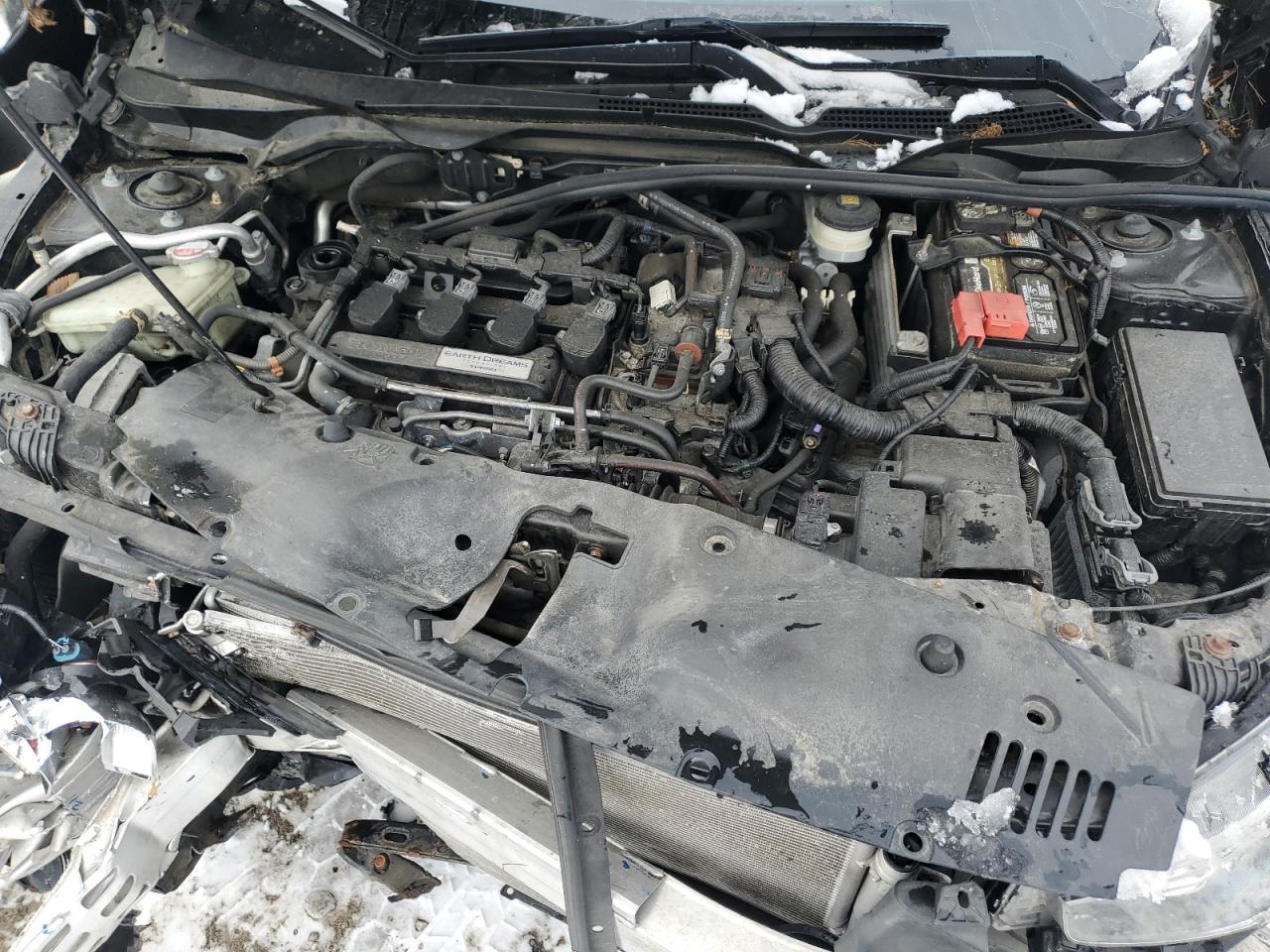 2018 Honda Civic VIN JHMFC1F74JX022053 Copart auction photo, front end / side damage thumbnail 11