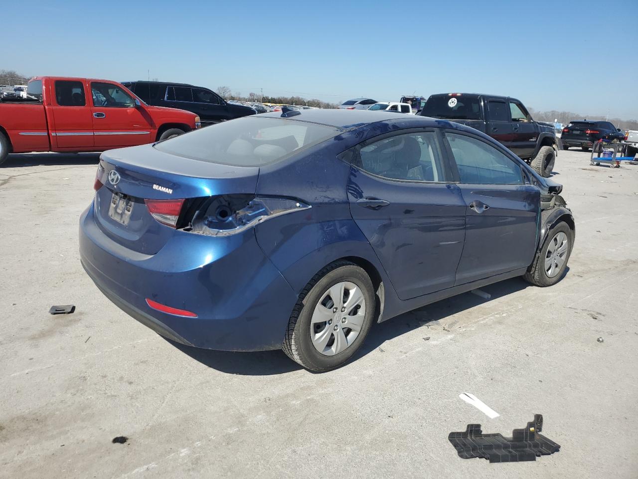 2016 Hyundai Elantra VIN 5NPDH4AEXGH746156 Copart auction photo, front end damage thumbnail 3