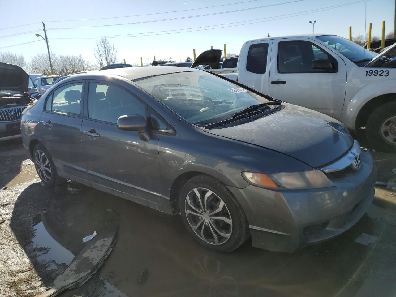 2009 Honda Civic VIN 2HGFA16509H320011 Copart auction photo, front end / minor dent/scratches damage thumbnail 4