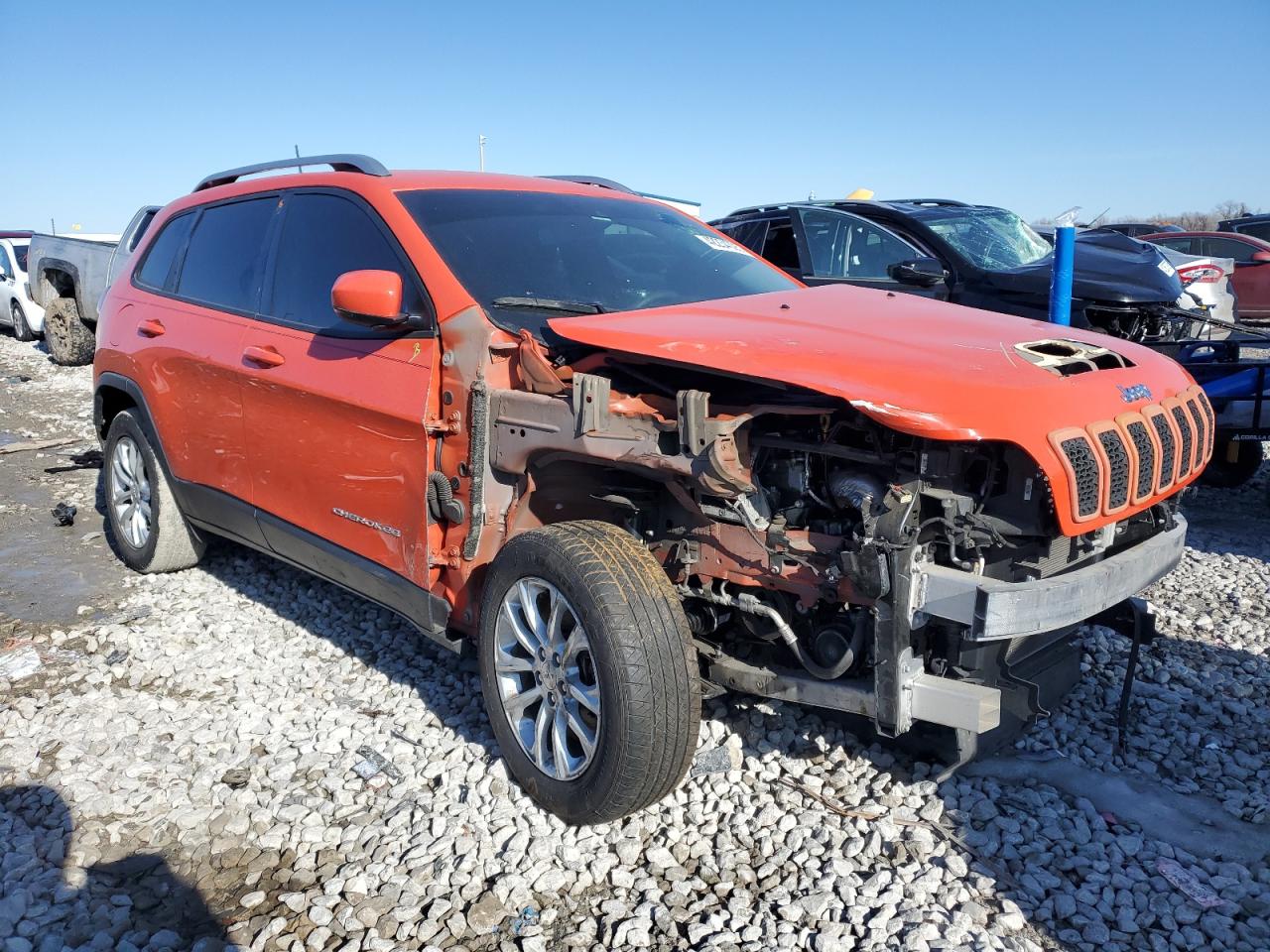 2021 Jeep Grand Cherokee VIN 1C4PJLCB0MD163918 Copart auction photo, front end damage thumbnail 4