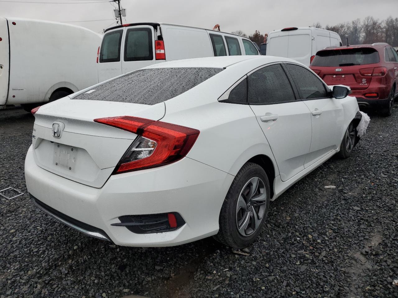 2019 Honda Civic VIN 19XFC2F68KE039373 Copart auction photo, front end damage thumbnail 3