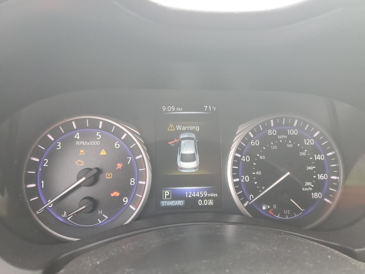 2017 Infiniti Q50 VIN JN1EV7AP4HM743926 Copart auction photo, front end / side damage thumbnail 9