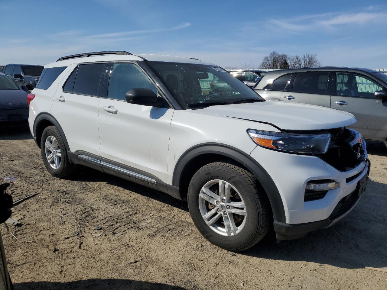 2021 Ford Explorer VIN 1FMSK8DH5MGA14342 Copart auction photo, front end damage thumbnail 4
