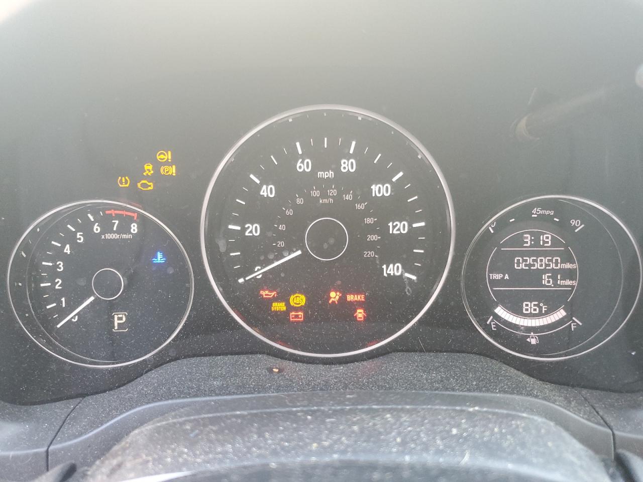 2019 Honda HR-V VIN 3CZRU5H36KM710229 Copart auction photo, water/flood damage thumbnail 9
