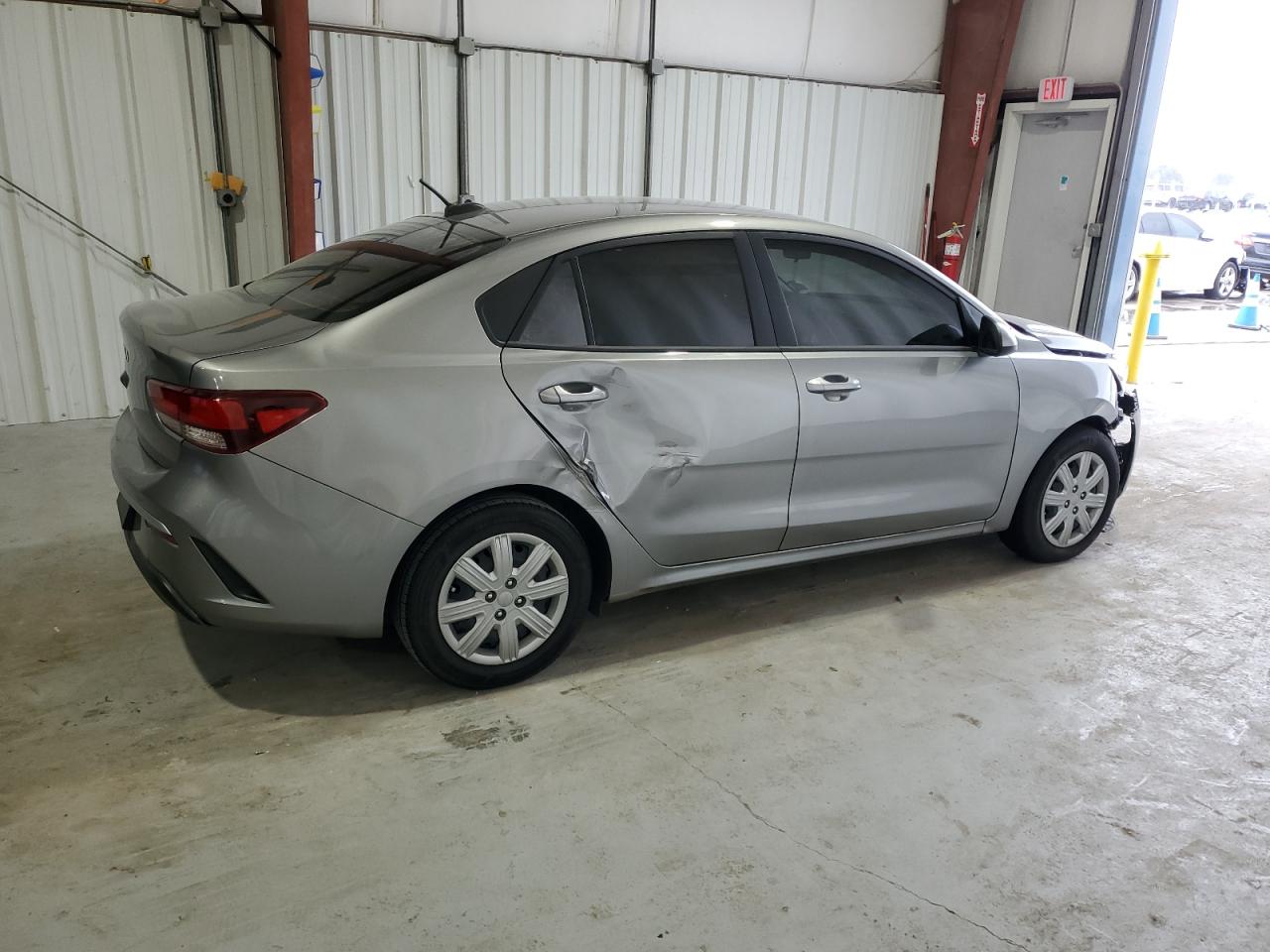 2023 KIA Rio VIN 3KPA24AD7PE568075 Copart auction photo, front end / side damage thumbnail 3