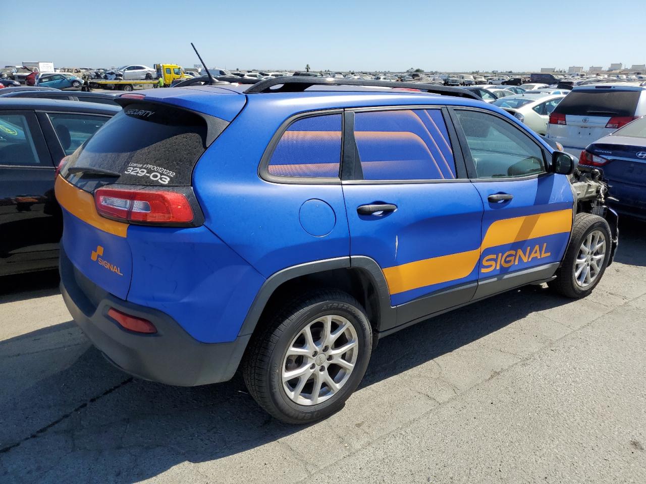 2015 Jeep Grand Cherokee VIN 1C4PJLAB1FW694992 Copart auction photo, front end damage thumbnail 3