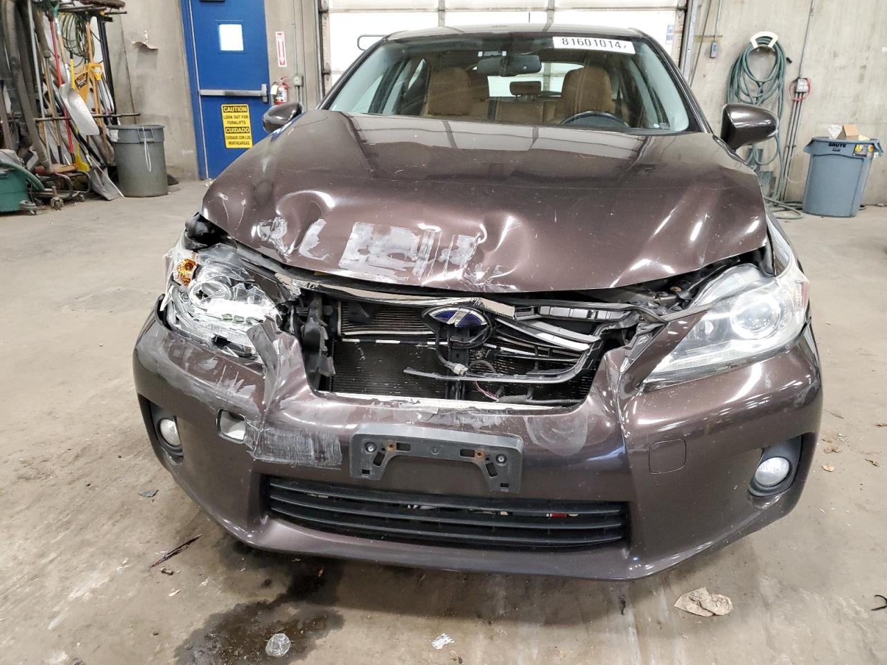 2012 Lexus CT VIN JTHKD5BH5C2089696 Copart auction photo, front end damage thumbnail 5