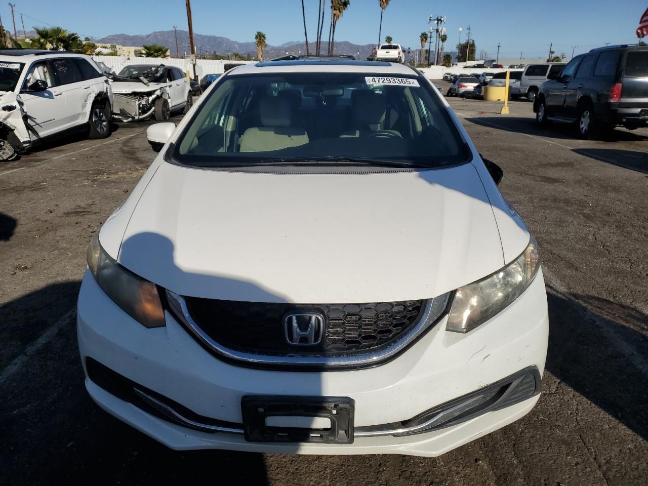 2015 Honda Civic VIN 19XFB2F87FE254091 Copart auction photo, side / front end damage thumbnail 5