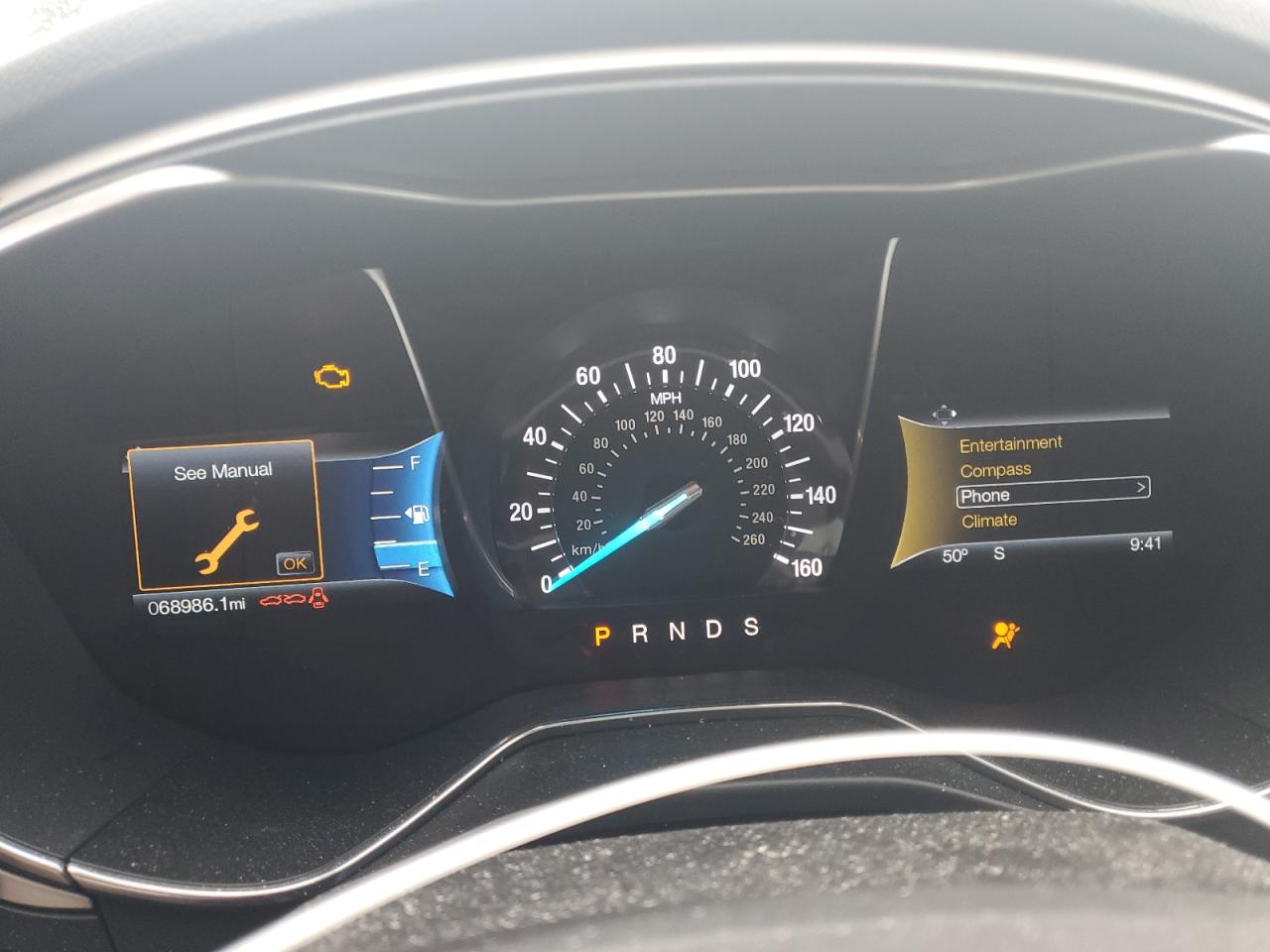 2016 Ford Fusion VIN 3FA6P0H70GR375698 Copart auction photo, front end damage thumbnail 9