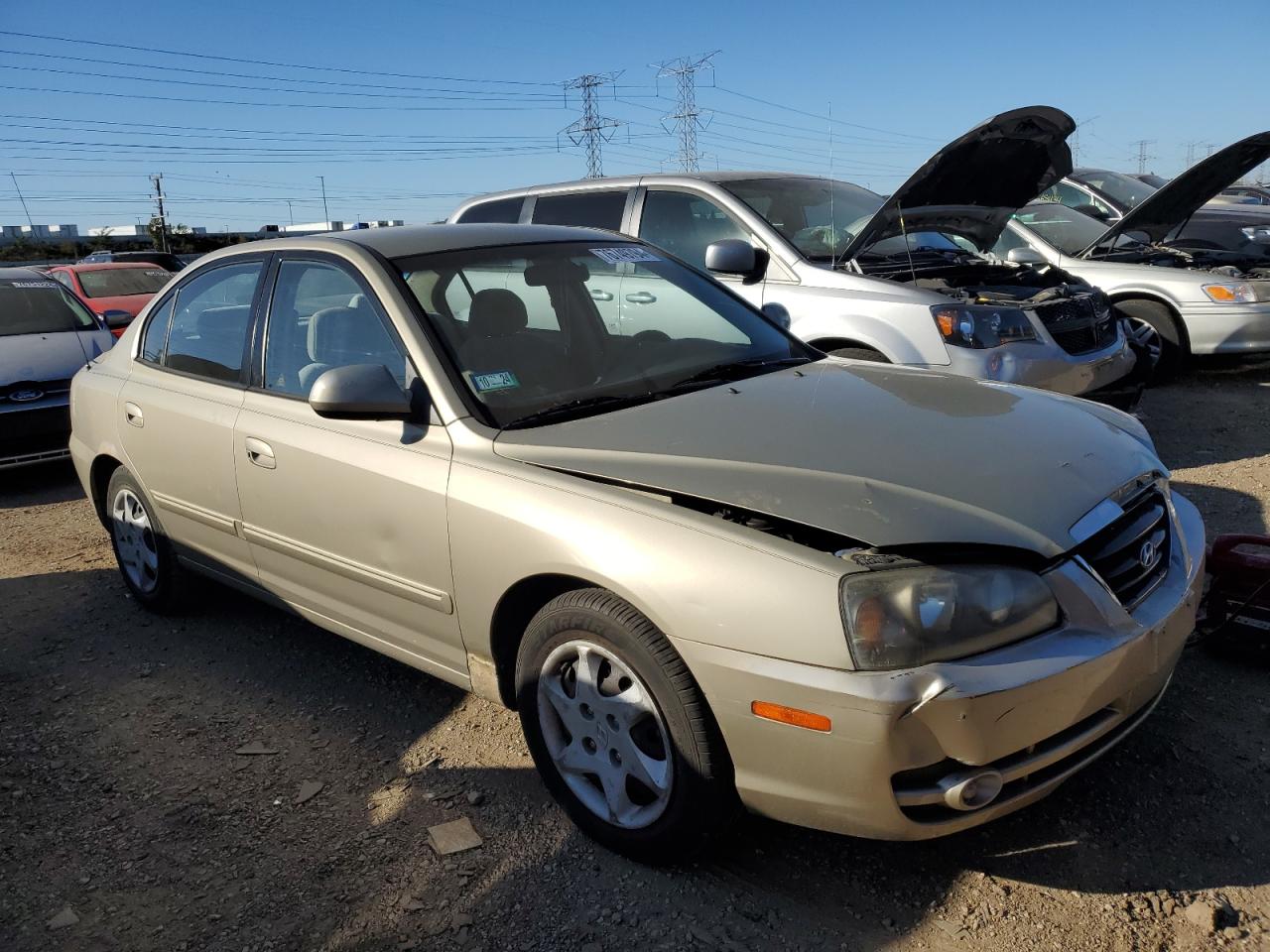 2006 Hyundai Elantra VIN KMHDN46D96U363317 Copart auction photo, front end damage thumbnail 4