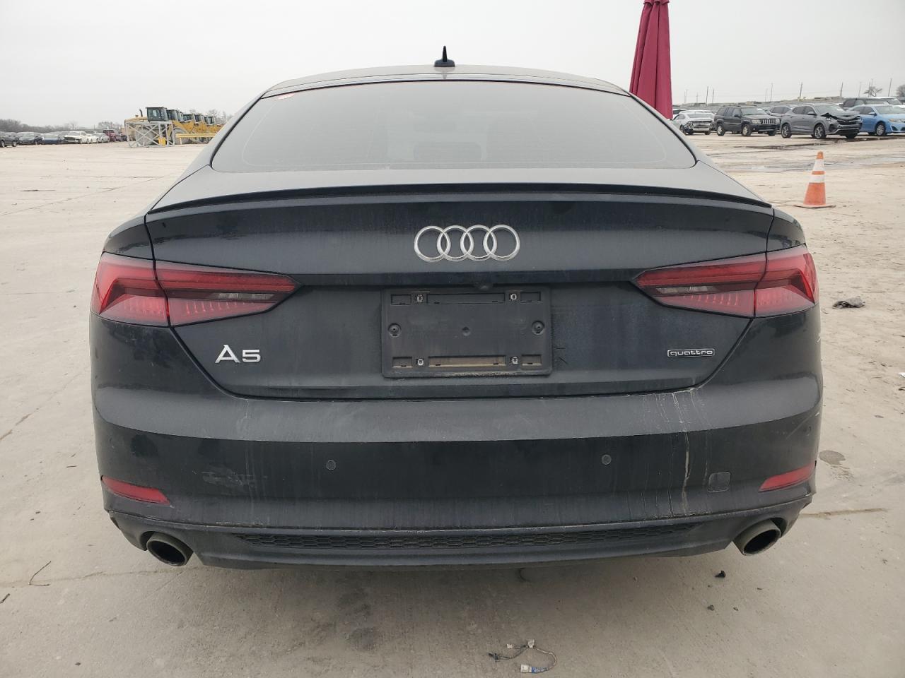 2019 Audi A5 VIN WAUFNCF52KA043216 Copart auction photo, side / rear end damage thumbnail 6