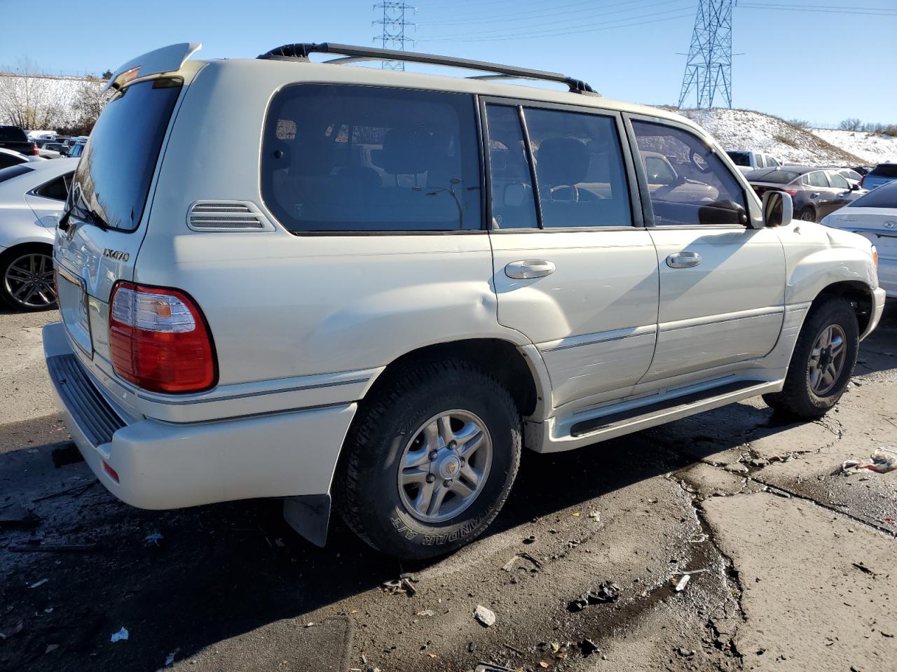 2001 Lexus LX VIN JTJHT00W413506068 Copart auction photo, side damage thumbnail 3