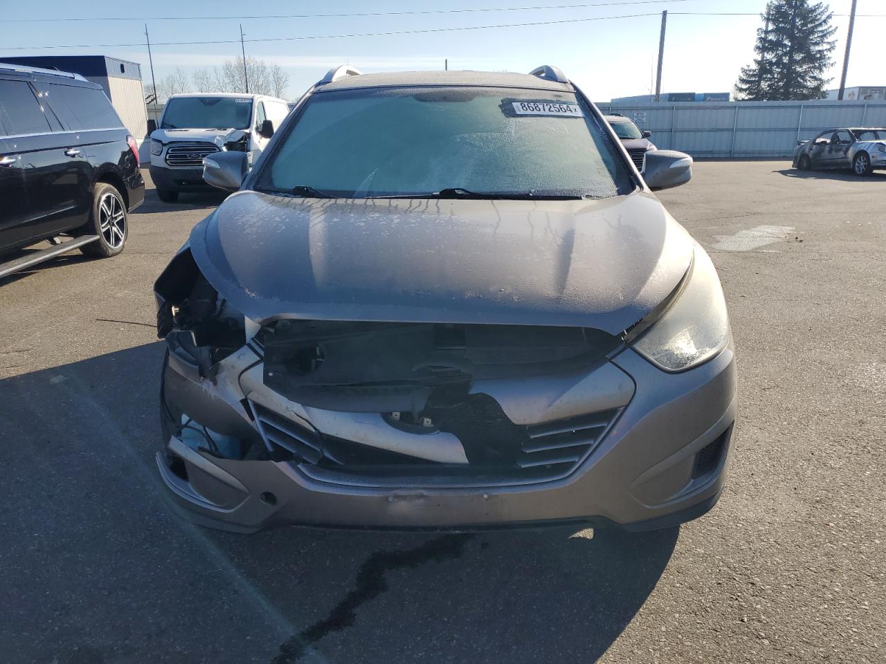 2012 Hyundai Tucson VIN KM8JUCAC2CU533138 Copart auction photo, front end damage thumbnail 5