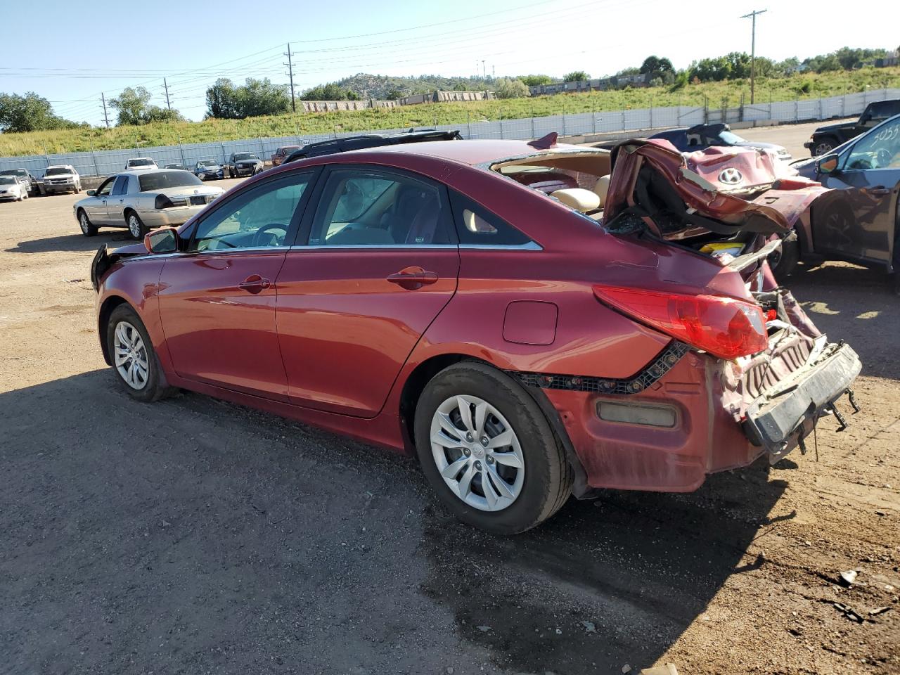 2011 Hyundai Sonata VIN 5NPEB4AC0BH238081 Copart auction photo, rear end / front end damage thumbnail 2