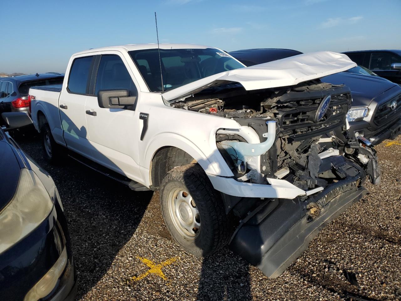 2021 Ford F-150 VIN 1FTFW1E57MKE44375 Copart auction photo, front end / mechanical damage thumbnail 4