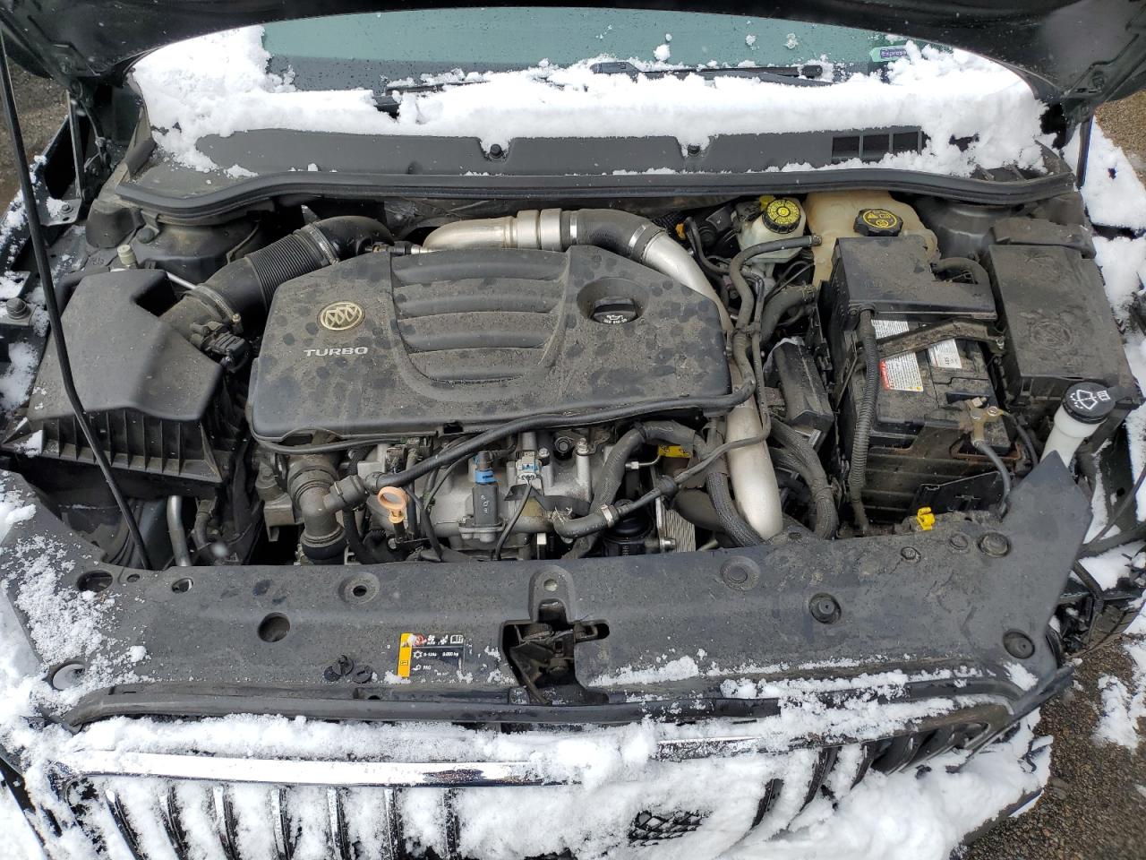2014 Buick Verano VIN 1G4PT5SV4E4180686 Copart auction photo, front end / side damage thumbnail 12