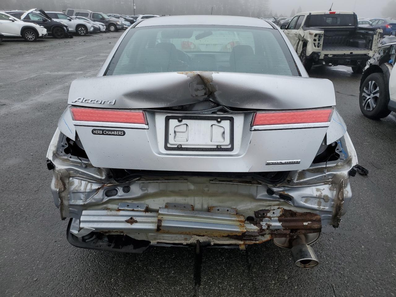 2012 Honda Accord VIN 1HGCP2F62CA191680 Copart auction photo, rear end / minor dent/scratches damage thumbnail 6