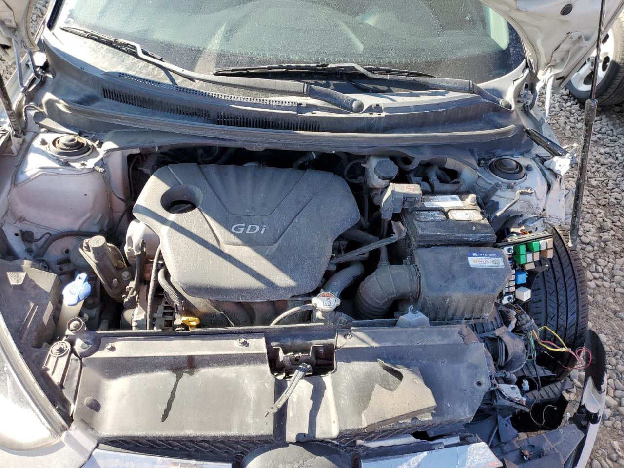 2016 Hyundai Veloster VIN KMHTC6AD5GU287097 Copart auction photo, front end damage thumbnail 13