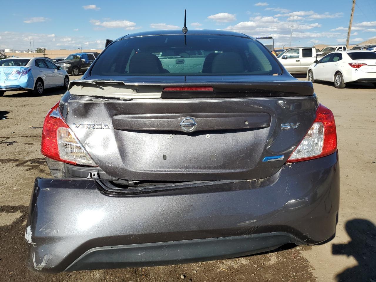 2015 Nissan Versa VIN 3N1CN7AP7FL872709 Copart auction photo, all over damage thumbnail 6